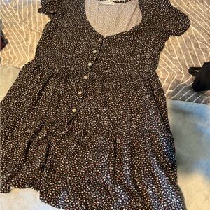 Arizona Jean Company Black Floral Dress